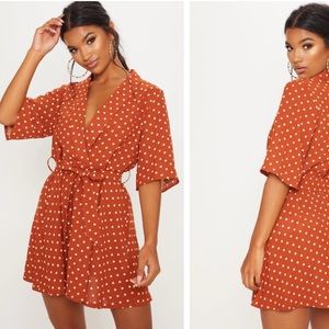 Pretty Little Thing polkadot mini dress